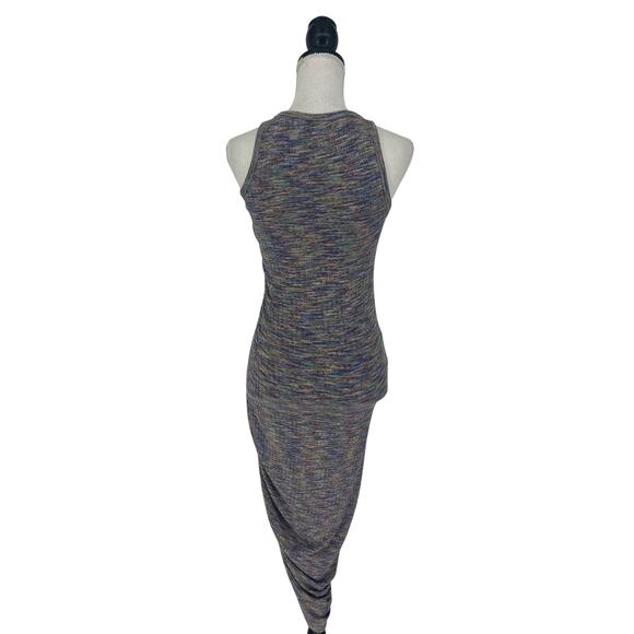 Veronica Beard Haylee Rib-Knit Ruched Midi-Dress Multicolored - Picture 9 of 10